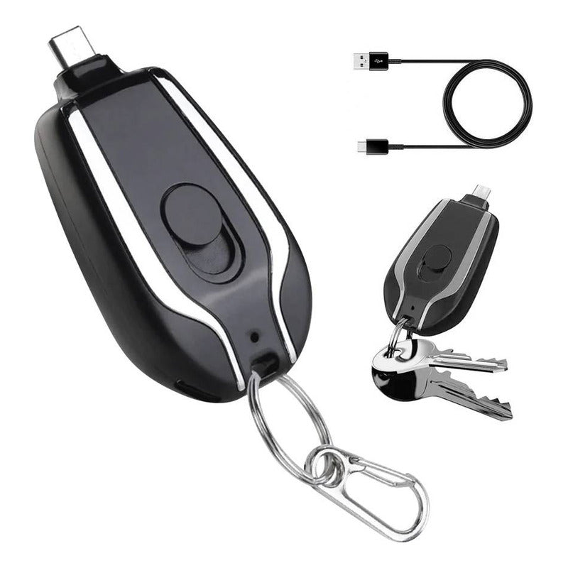 Llavero Portátil Mini Power Bank De 1500 Mah Variado Tipo C