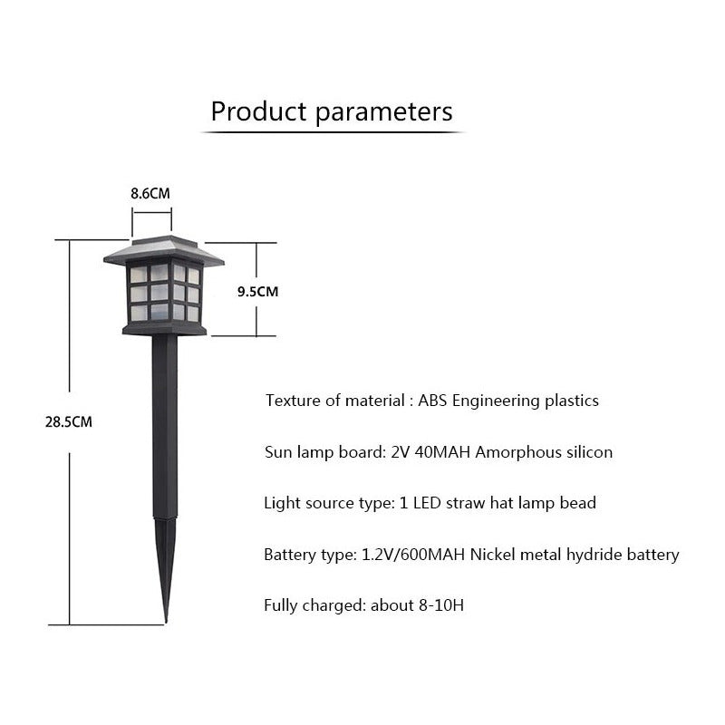 Pack X4 Luz Solar Con Estaca Exterior Tierra Jardín