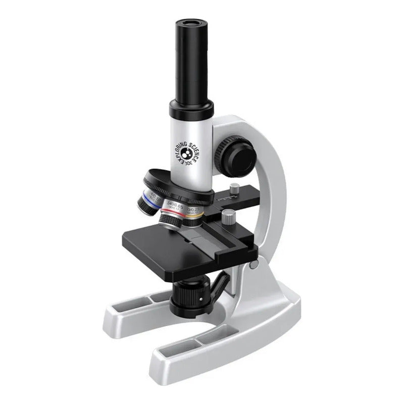 Microscopio Profesional 16000x Con Accesorios Un Lente Blanco