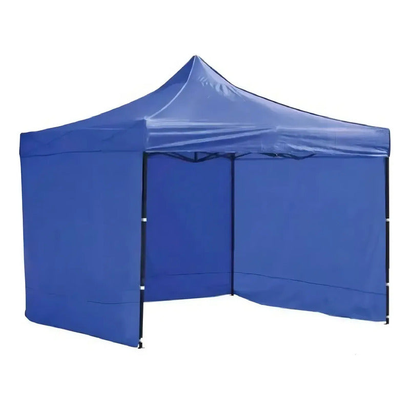 Toldo Plegable 3x3 Incluye Pared Laterales Toldo Completo Azul