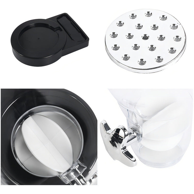 Dispensador De Cereales Doble Cereal Jayma Color Negro
