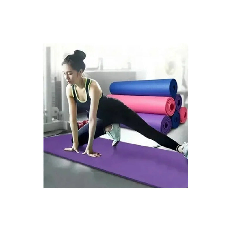 Mat De Yoga 4mm Ejercicios Yoga Fitness Deportes Gym En Casa