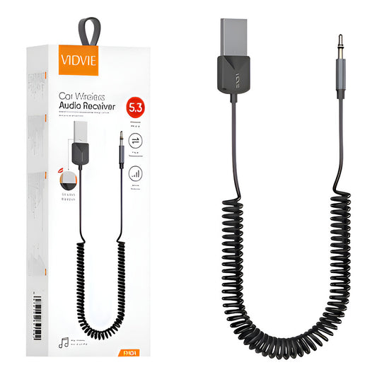 Cable Receptor De Audio Auxiliar Bluetooth 5.3 Inalámbrico