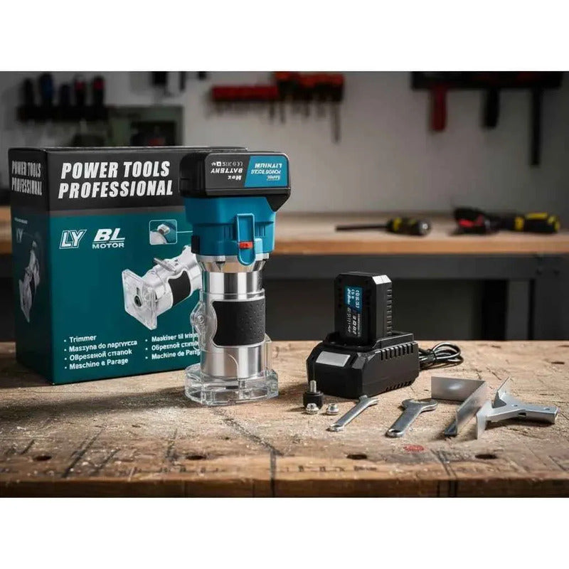 Fresadora De Madera Inalámbrica + 2 Baterias Motor Brushless