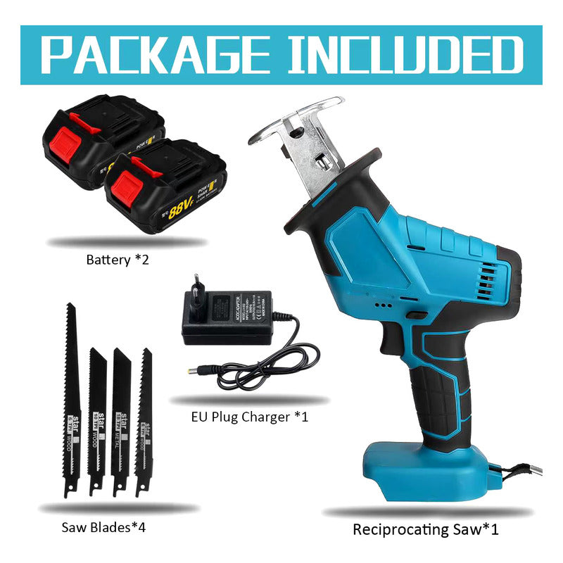 Caladora 2 En 1 Madera Y Acero Sierra De Sable Inalámbrica