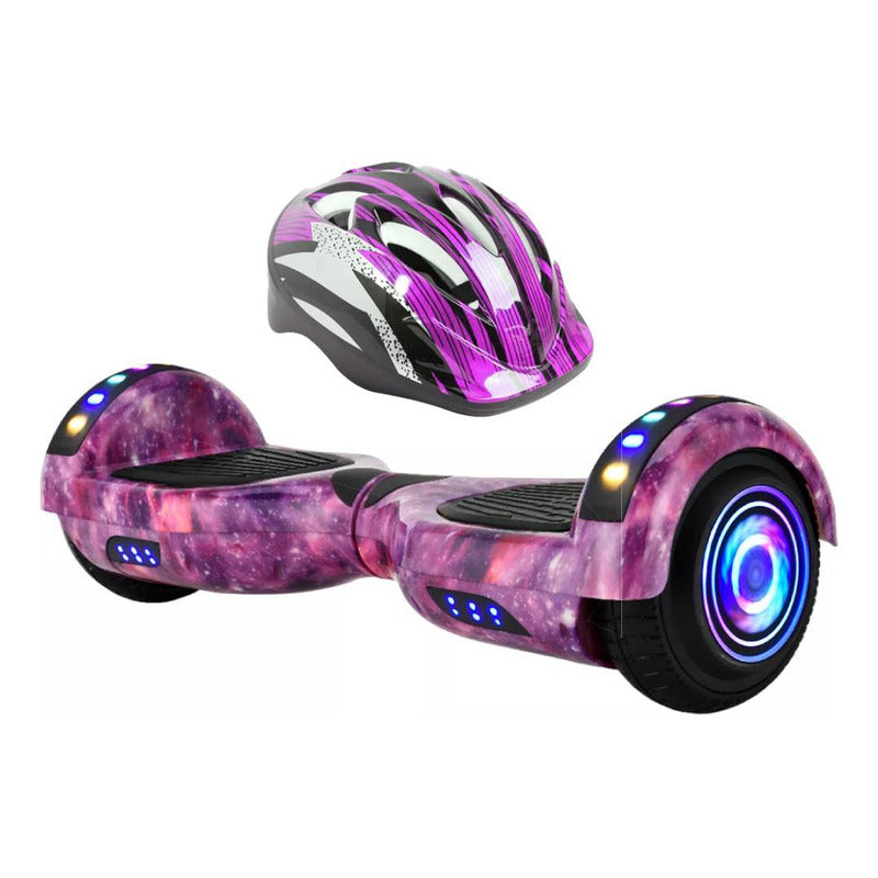 Hoverboard Smart Balance Con Casco Batería Bluetooth Y Luces