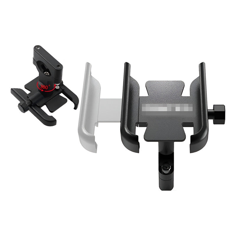 Soporte Base Para Moto Teléfono Metalica Resistente Negro