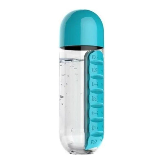 Pastillero 2 En 1 Botella 600ml Organizador Semanal Vitamina