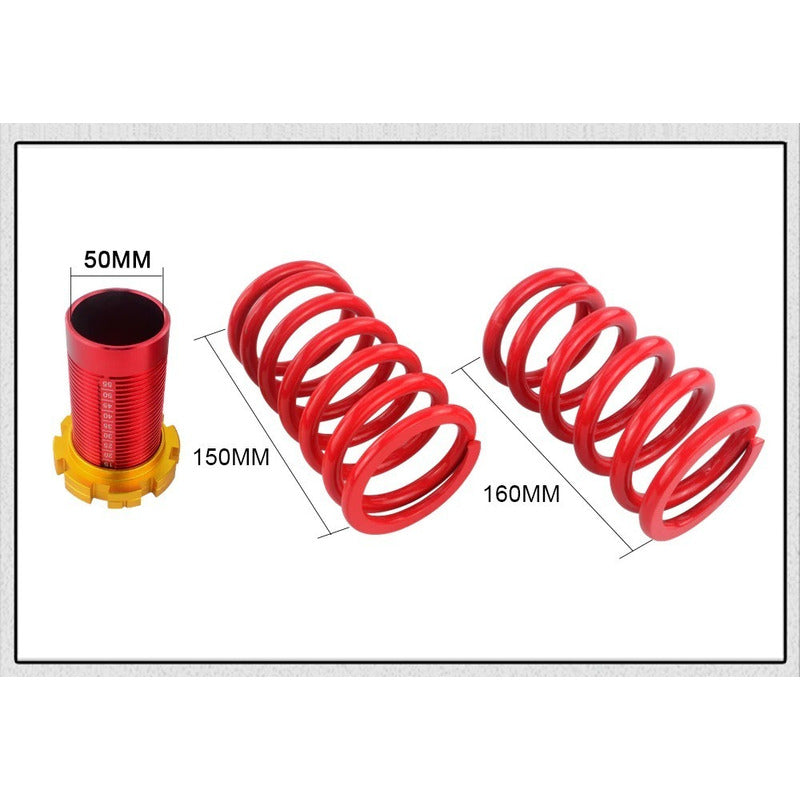 Coilover Universal Auto Suspencion Graduable X4