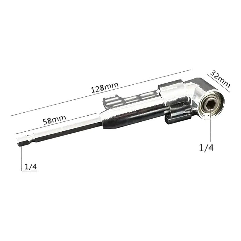 Adaptador Ángular Largo Destornillador Para Taladro 90 Grado