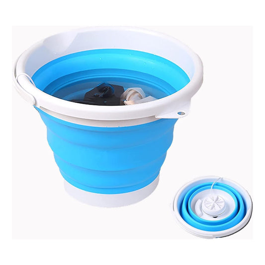 Mini Lavadora Portatil Plegable Agarradera Lavado Y Drenado