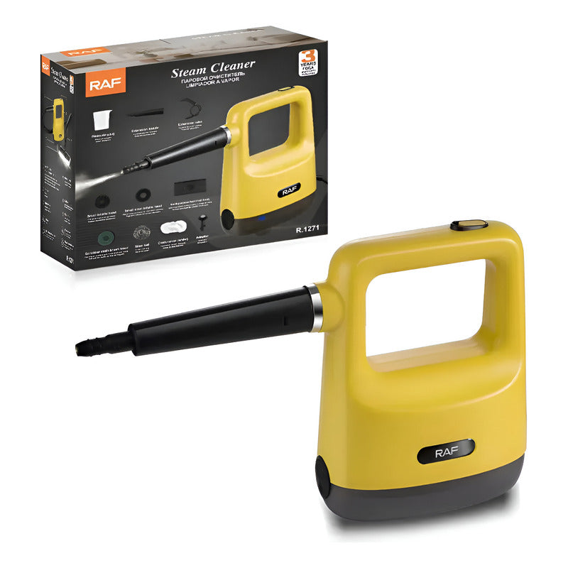 Limpiadora A Vapor De Mano Raf R.1271 300ml Amarilla Amarillo