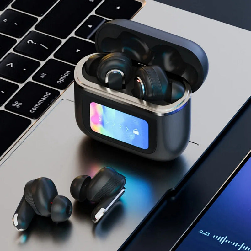 Auriculares Inalámbricos Con Cancelación De Sonido Pantalla Negro