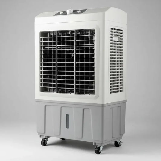 Enfriador Evaporativo Portátil 40l Climatizador Semi Industr Gris