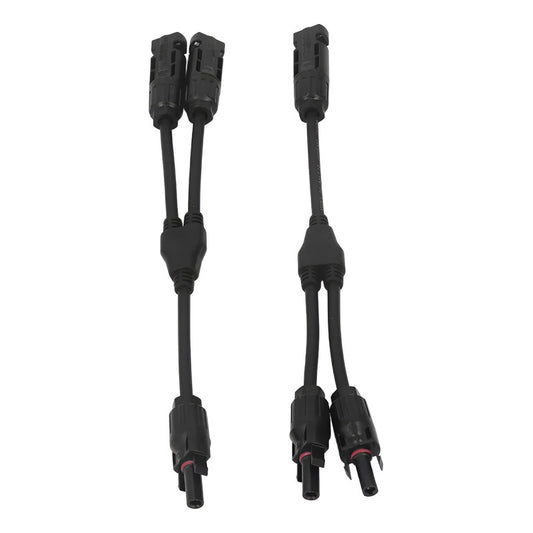 Cable Tipo Y Mc4  Rama 2-1 Para Paneles Solares Negro