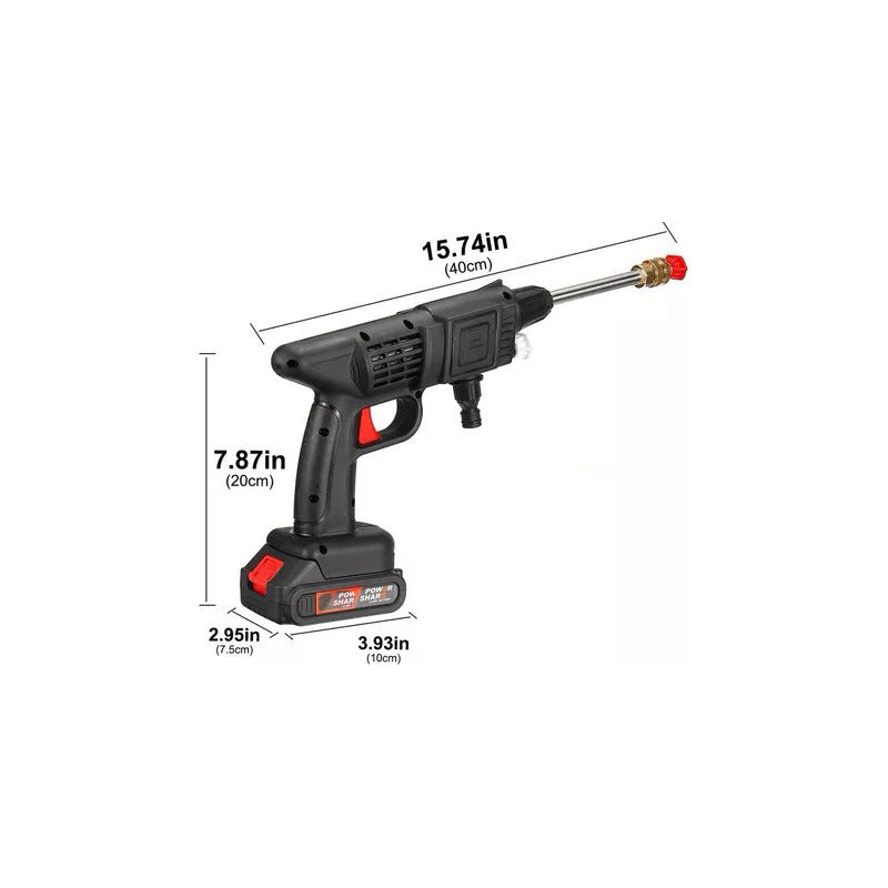 Hidrojet Potente Portatil Lavadora Alta Presión Moto Hogar Negro 50/60 Hz