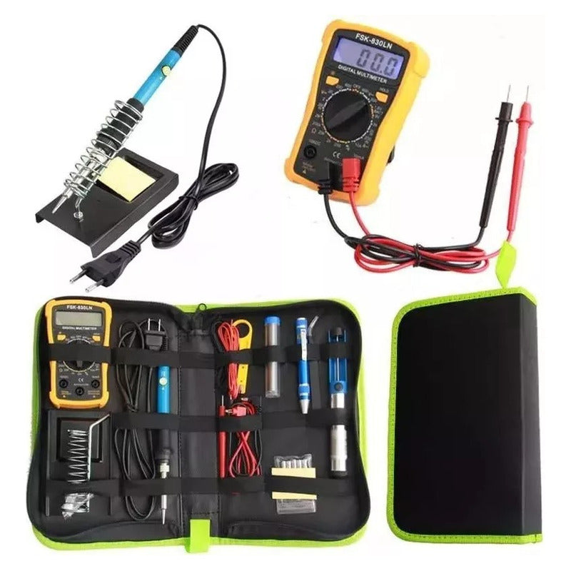 Kit Cautin Soldadura Accesorios 60w Temperatura Regulable