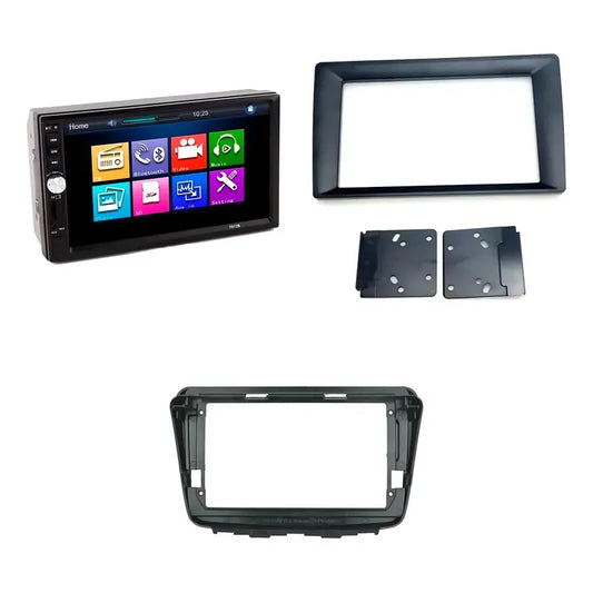 Kit Audio Baleno: Bisel 9 2010-2018 + Radio 2 Din Mp5 Mirror Link + Adaptador 9 A 7