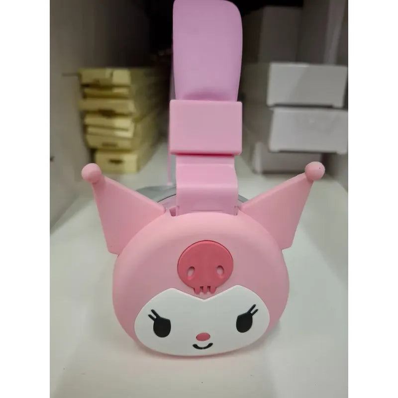 Audífonos Diadema Diferentes Personajes Bluetooth Ajustables Color Kuromi Negro