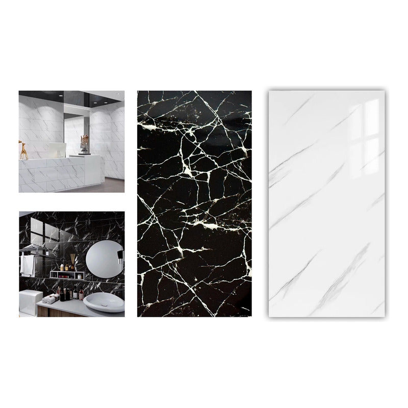 Pack X10 Laminas De Pared Marmoleada Autoadhesiva Lujo Mural