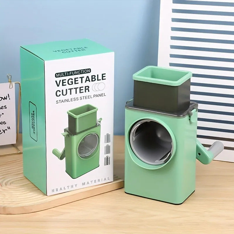 Rebanador Rayador Cortador De Queso Vegetales Frutas Verde Claro