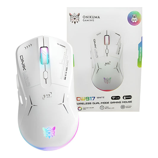Mouse Ergonómico Gamer Inalámbrico D5 3.0 Usb 3600 Dpi Blanco
