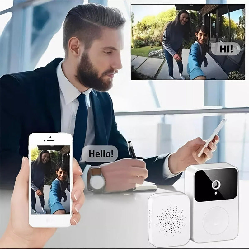 Timbre Portero Inalámbrico Cámara Wifi Seguridad Video