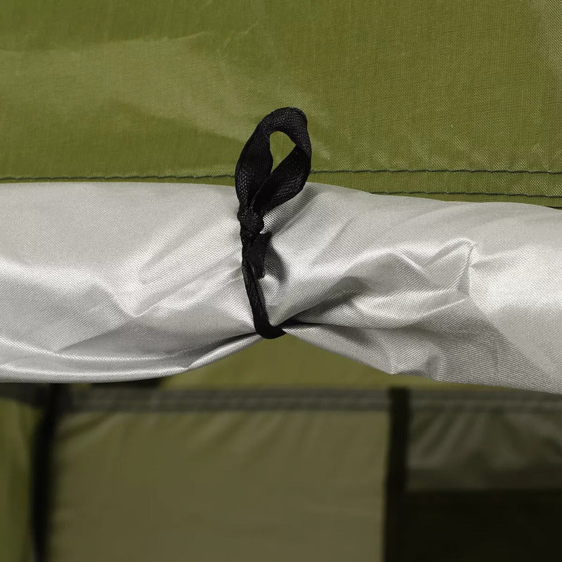 Caseta Baño Carpa Alta Vestidor Portátil Camping Practica Verde