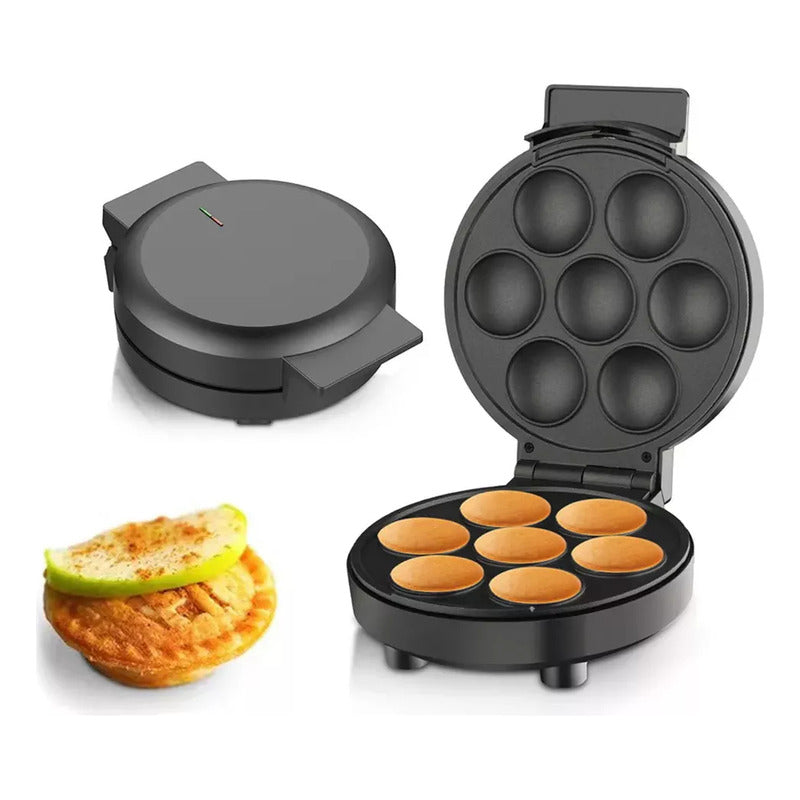 Máquina Para Cupcakes Antiadherente 7 Unidades Negro