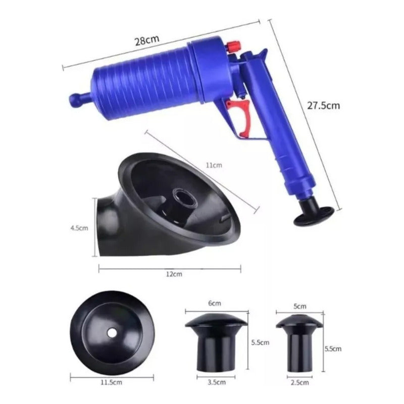 Bomba Destapacaños Tuberias Desague Jet Baño Gasfiter