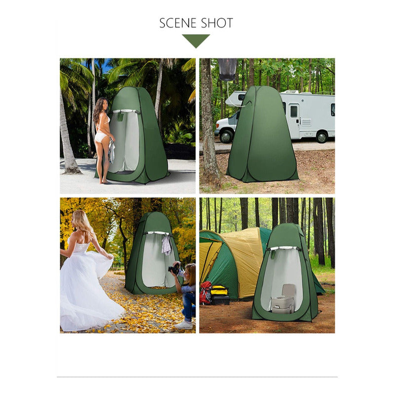 Caseta Baño Carpa Alta Vestidor Portátil Camping Practica