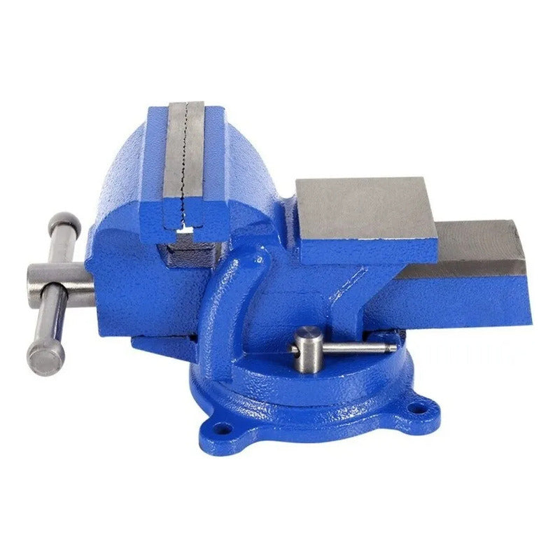 Tornillo De Banco Mecánico 4 Pulgadas 100mm Morsa Azul