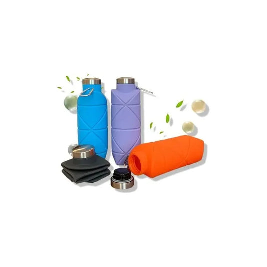 Botella Plegable Deportiva Portátil 100% Silicona Variado