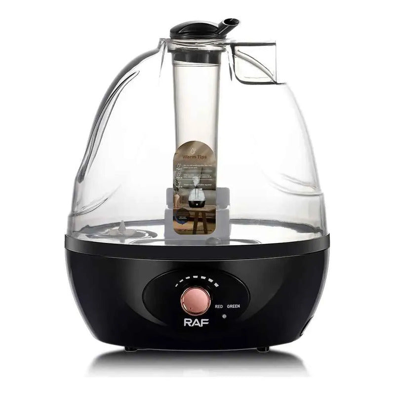 Humidificador Ultrasónico Silencioso 2,5l 20w Raf + Escencia Agua
