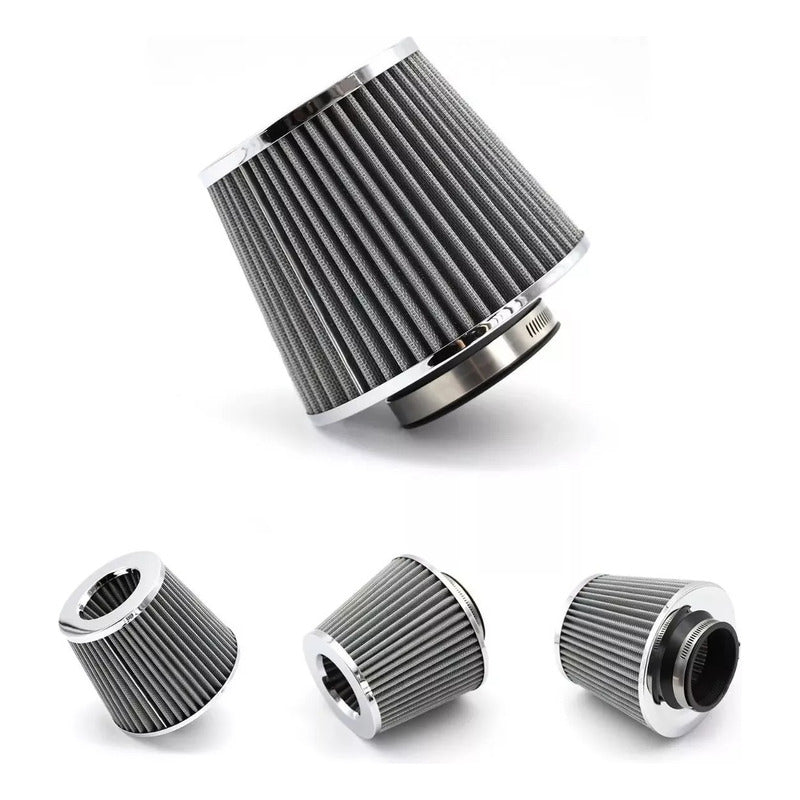 Filtro De Aire Conico Para Autos Alto Flujo Universal 76mm