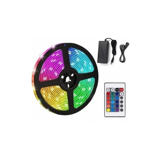 Tira Cinta Led 5050 Luces Rgb Alta Calidad 5m Control Rgb