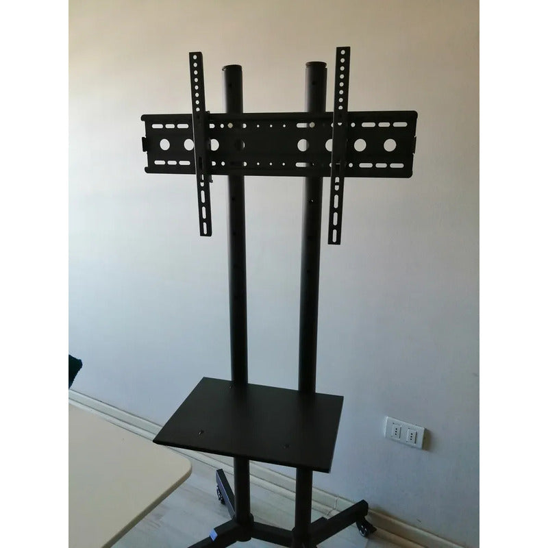 Soporte Tv 32  A 70  Pedestal Soporte Stand Movil Con Ruedas Negro