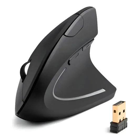 Mouse Vertical Ergonomico Inalambrico Optico 2.4ghz 1600 Dpi Negro