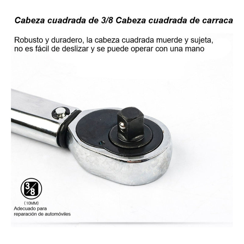 Torquímetro De Trueno Llave De Torque 3/8 19-110nm