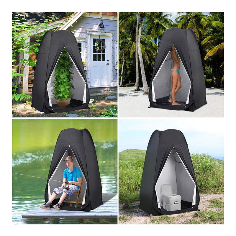Caseta Baño Carpa Alta Vestidor Portátil Camping Practica