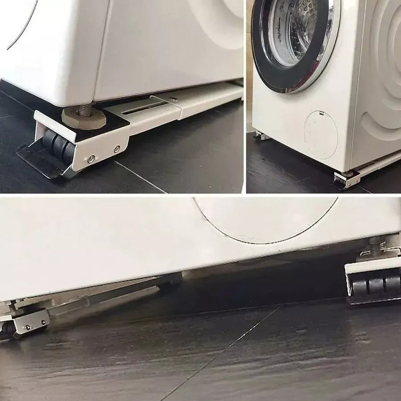 Base Ajustable Soporte Con Ruedas Para Mover Lavadora Nevera