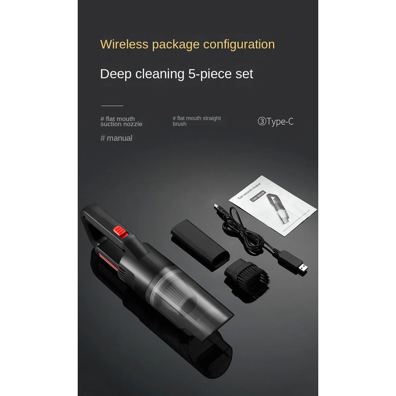 Aspiradora Inalámbrica Recargable Potente Filtro Lavable