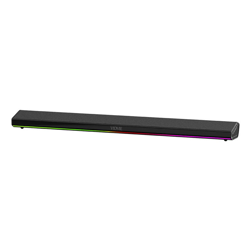 Barra De Sonido Recargable Bt Led Vidvie 80cm Sp931 Soundbar Negro
