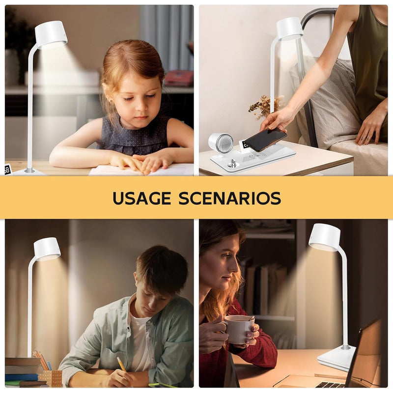 Base De Carga Estacion Inalambrica 15w 4 En 1   Blanco