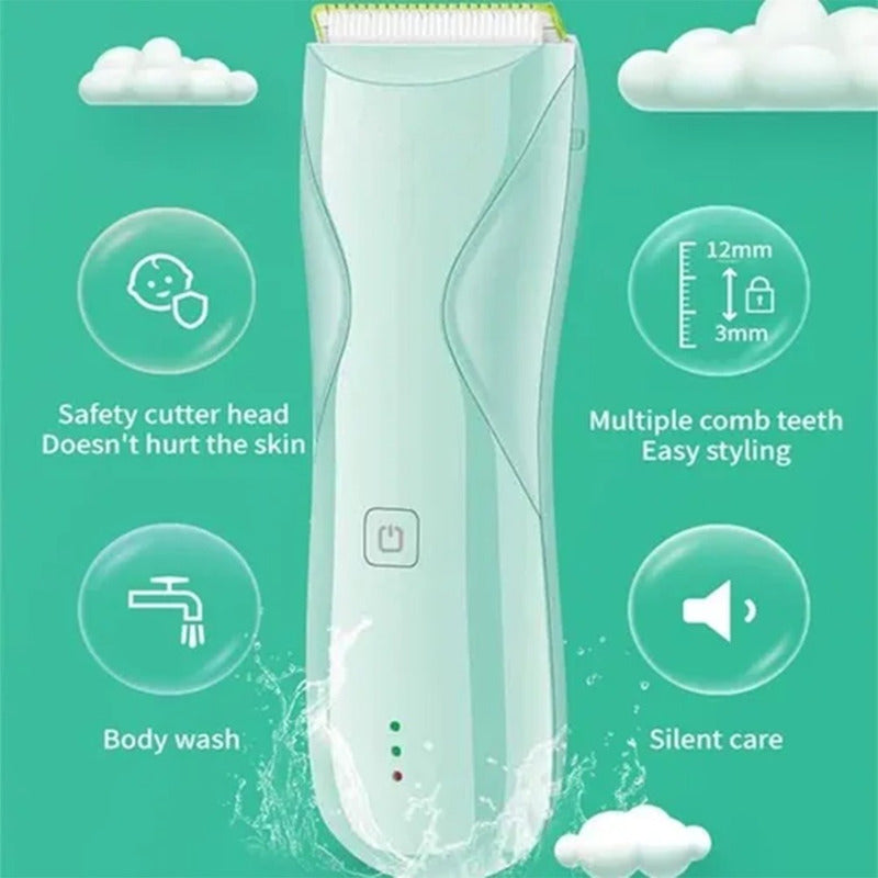 Maquina Cortadora Inalambrica Cabello Guagua Bebes Niños Turquesa
