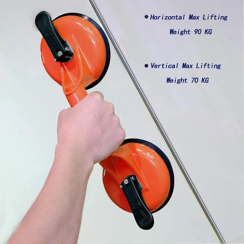 Pack X2 Ventosas Doble Profesionales Para Vidrio Hasta 70kg