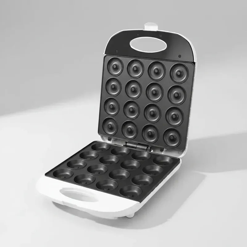 Maquina Para Donas 16 Mini Donuts Antiadherente Resposteria Blanco