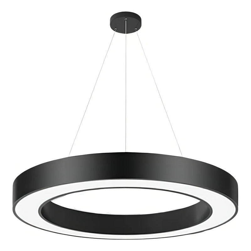 Lámpara Led Colgante Hexágono Abierta Moderna 36w Luz Fría
