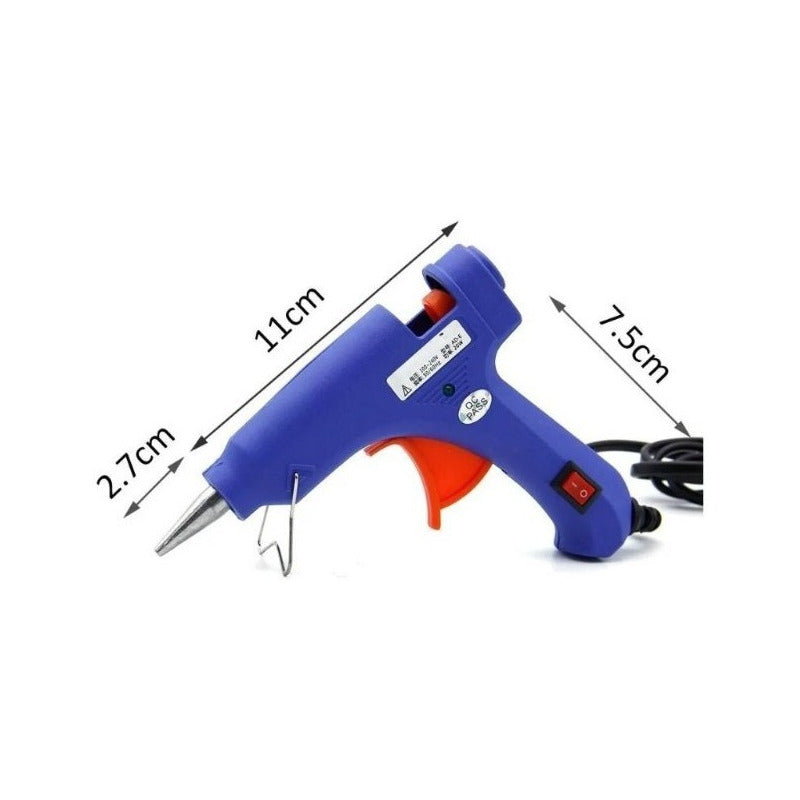Pistola Silicona Caliente 20w Mas Silicon De Regalo 7mm Base