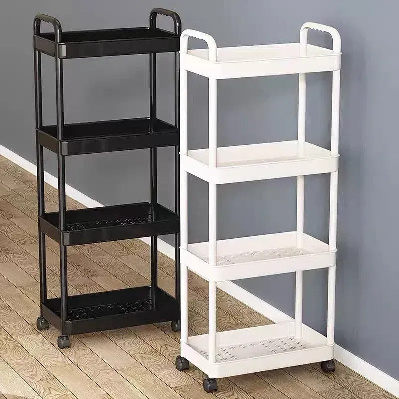 Estante Carrito Organizador Multiuso 4 Niveles Cocina Baño Blanco